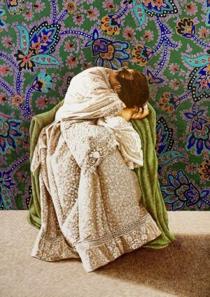 Asif Ghayaz Title: The Melody of Grace Medium: Pen & Ink on Paper Size: 22x31 inches