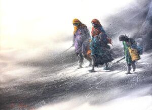 Ali Abbas | Medium: Watercolor on Paper | Size: 22 x 31 inches