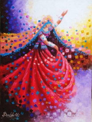 Bandah Ali  | Title: Whispers of the Dance  | Medium: Oil On Canvas   | Size: 18 x 24 inches