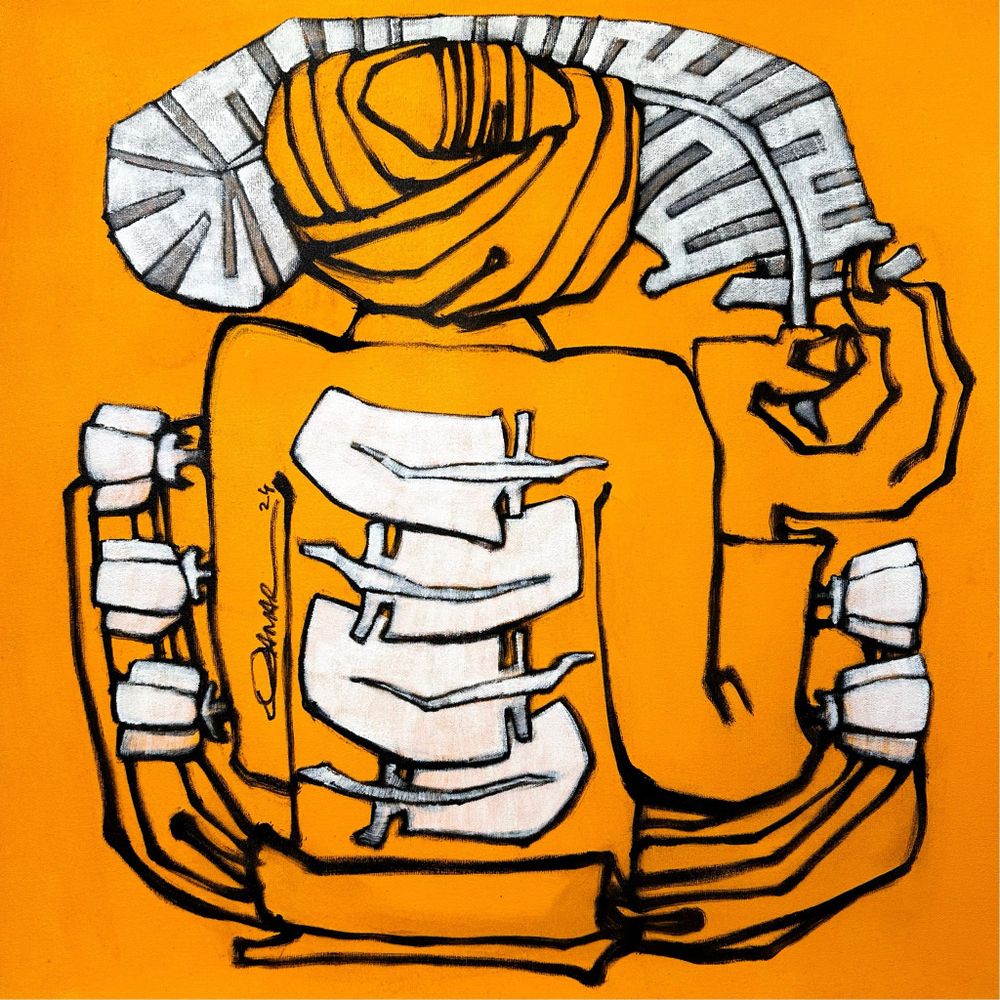 Qamar Siddiqui   | Title:   | Medium: Acrylic On Canvas  | Size:  24x24 inches