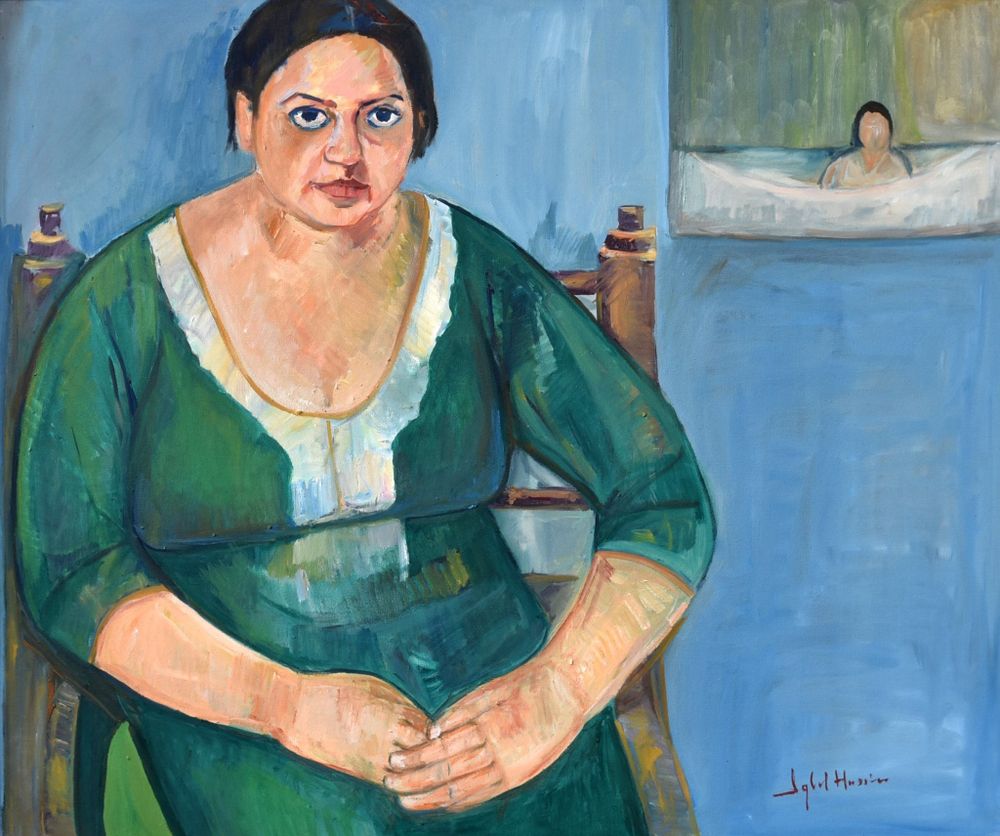 Iqbal Hussain  | Title:    | Medium: Oil On Canvas   | Size: 30 x 36 inches