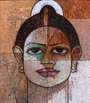Chitra Pritam | Title: Untitled | Medium: Oil On Canvas | Size: 14 x 16 inches