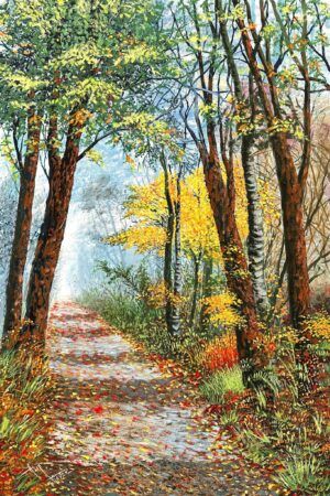 Asif Ghayaz | Title: Eternal Serenity | Medium: Oil on Canvas | Size: 24x36 inches