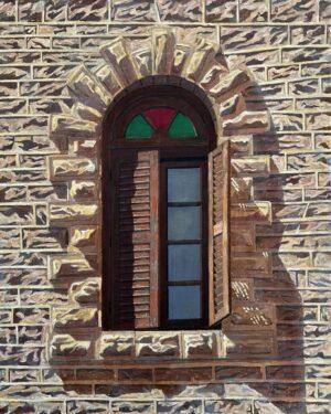 S.M. Fawad | Title: Balcony | Medium: Oil On Canvas | Size: 24x30 inches
