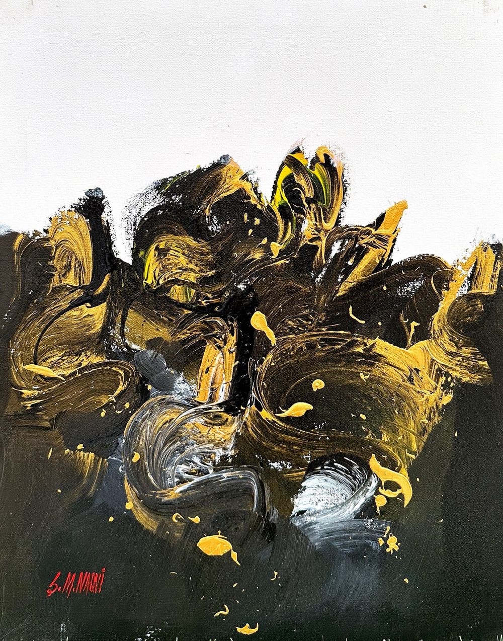 S. M. Naqvi  | Title: Whispers of the Wild  | Medium: Acrylic on Canvas  | Size: 16x20 inches