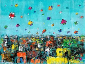 Zahid SaleemTitle: BasantMedium: Acrylic On Canvas Size: 18x24 inches