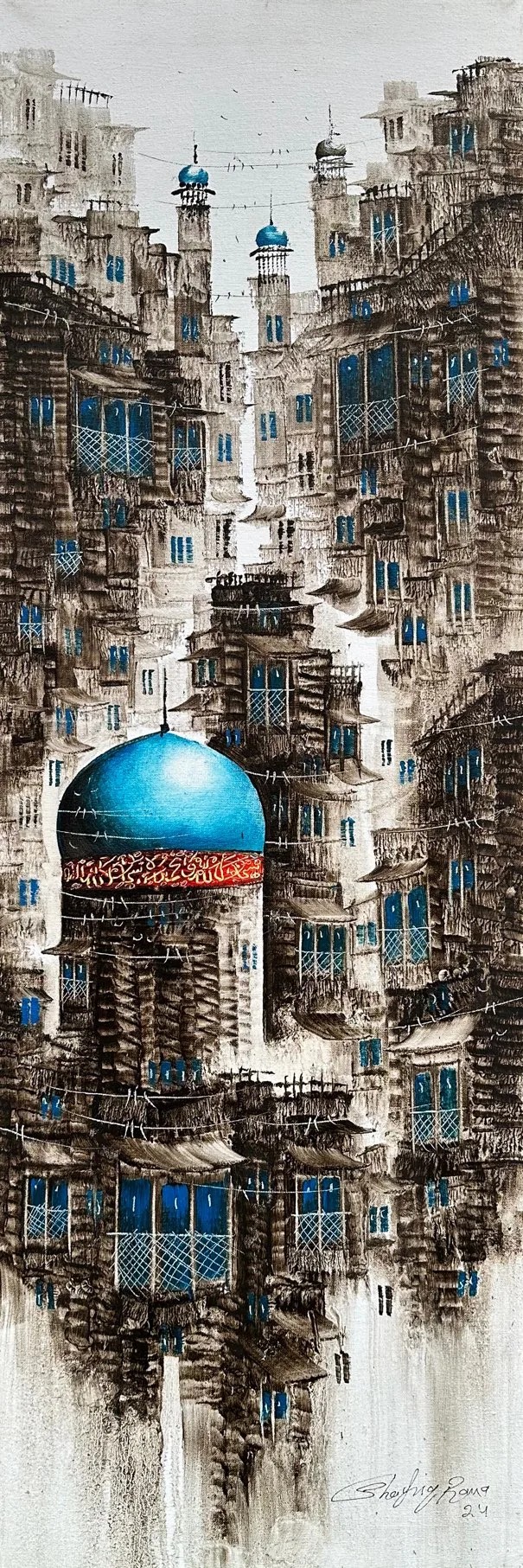 Shafiq Rana  | Title:   | Medium: Oil On Canvas  | Size:  12x36 inches