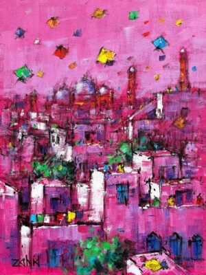 Zahid Saleem | Title: Basant | Medium: Acrylic On Canvas | Size: 18x24 inches