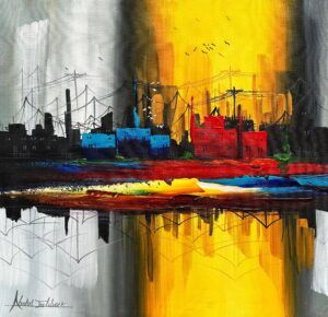 Abdul Jabbar | Title: | Medium: Oil On Canvas | Size: 20x20 inches