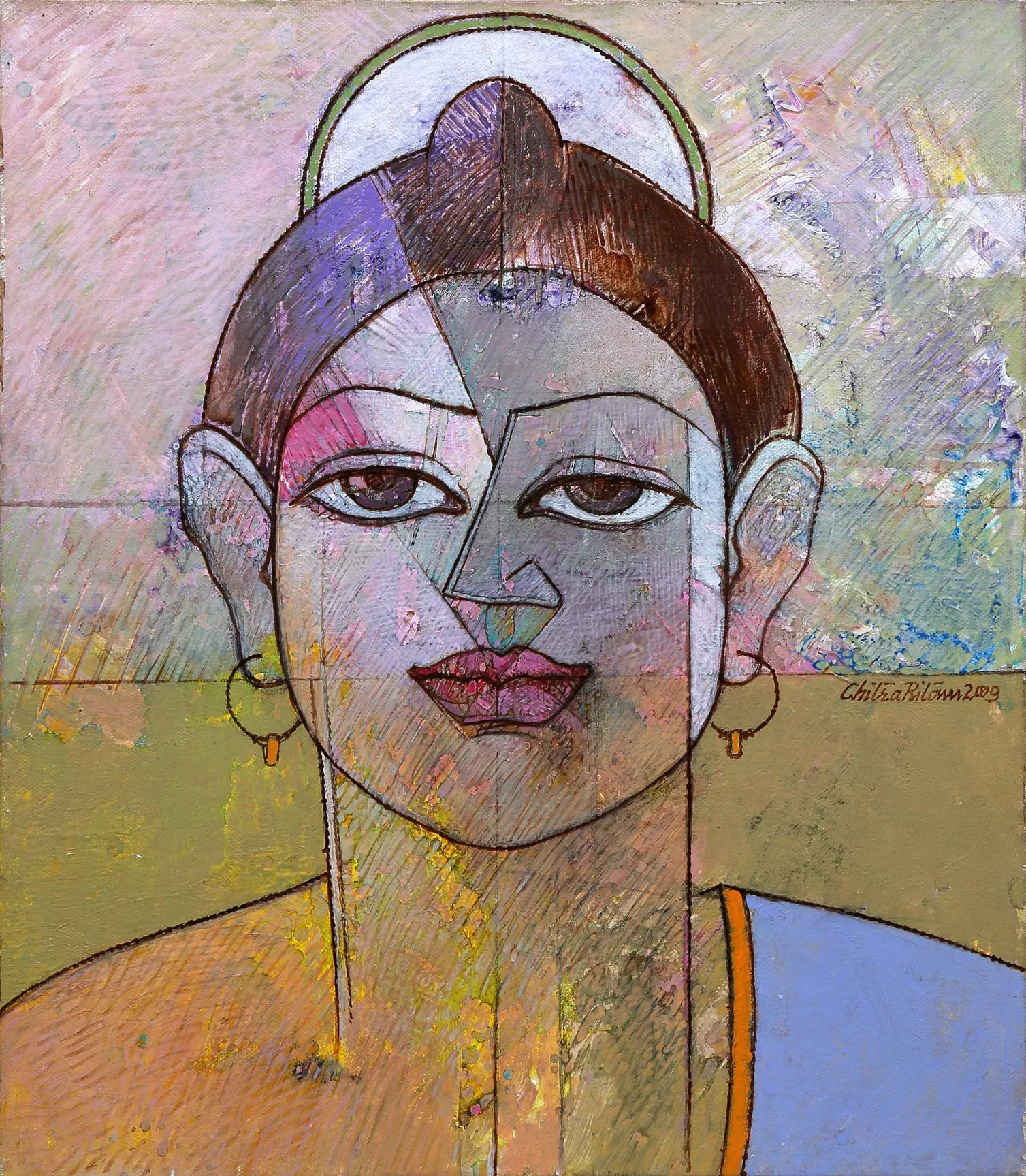 Chitra Pritam | Title: Untitled | Medium: Oil On Canvas | Size: 14 x 16 inches