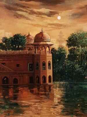 G.N. Qazi  | Title:   | Medium: Acrylic on Canvas  | Size: 12x16 inches