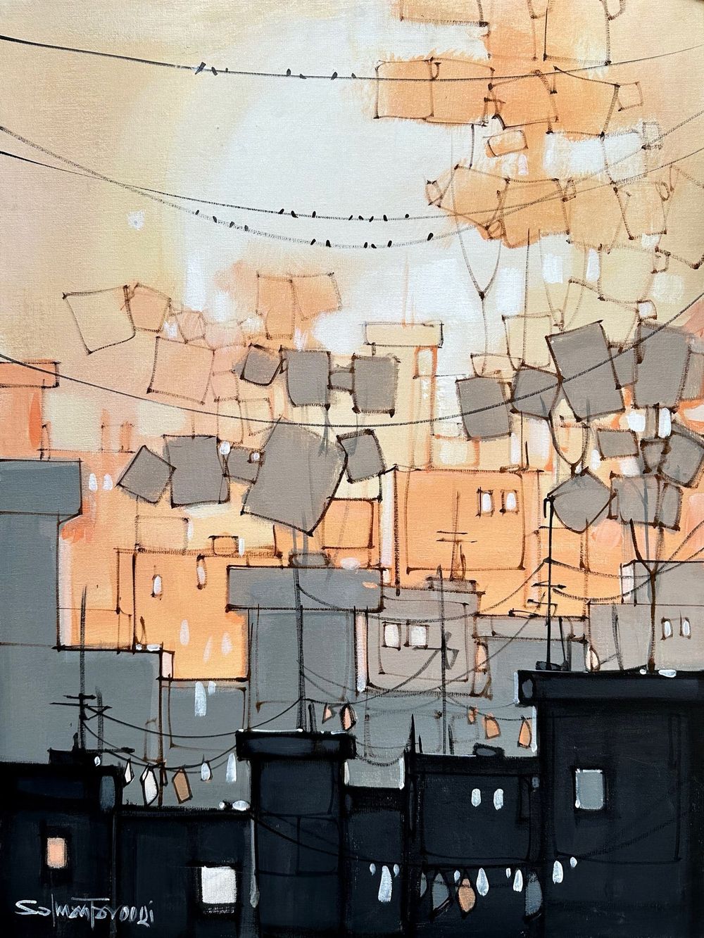 Salman Farooqi  | Title: Landscape   | Medium: Acrylic on Canvas  | Size: 18x24 inches