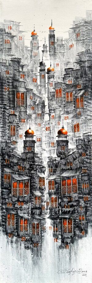 Shafiq Rana  | Title:   | Medium: Oil On Canvas  | Size:  12x36 inches