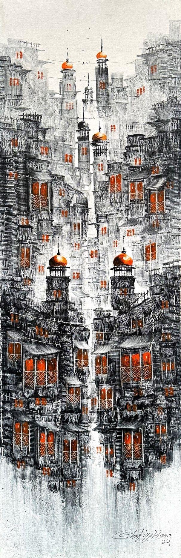 Shafiq Rana  | Title:   | Medium: Oil On Canvas  | Size:  12x36 inches