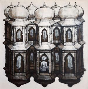 Qamar Siddiqui   | Title:   | Medium: Acrylic On Canvas   | Size: 36 x 36 inches