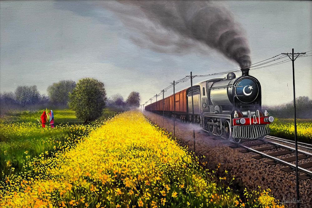 Abdul Jabbar | Title: Untitled | Medium: Oil On Canvas | Size: 24 x 36 inches