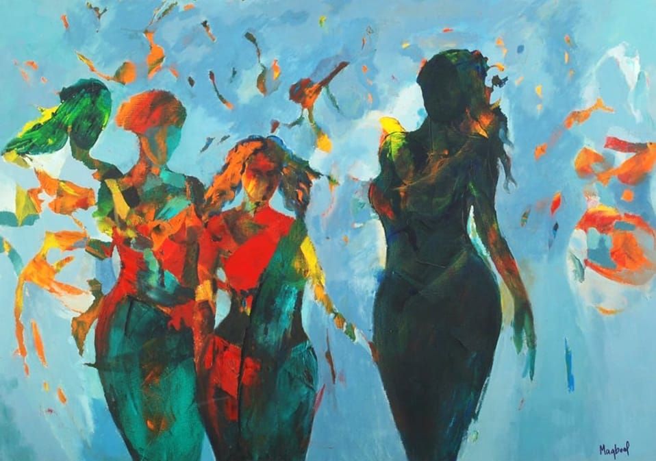 Maqbool Ahmed | Title:  | Medium: Oil on Canvas | Size: 30 x 42 inches