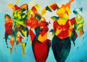 Maqbool Ahmed | Title:  | Medium: Oil on Canvas | Size: 36 x 48 inches