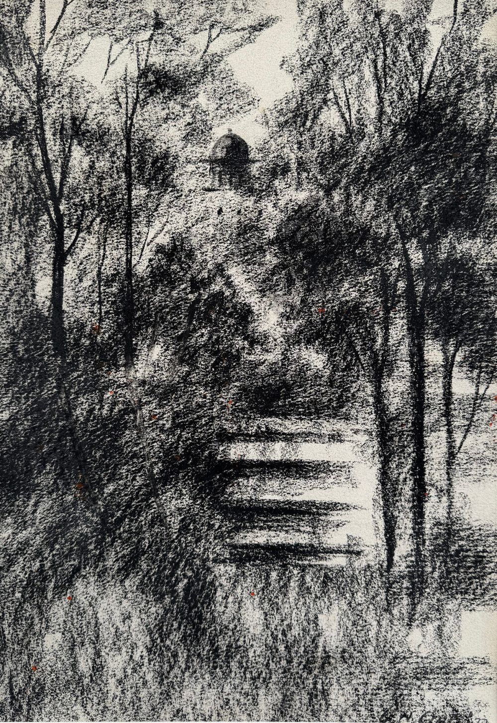 G. N. Qazi | Title: | Medium: Charcoal On Paper | Size: 11 x 16 inches